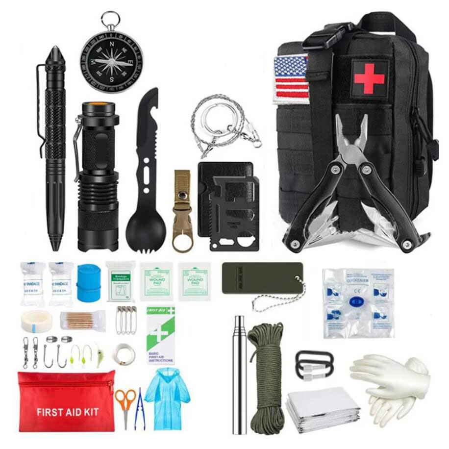 First Aid Bag Kit - Kit pertolongan pertama bertahan hidup Set