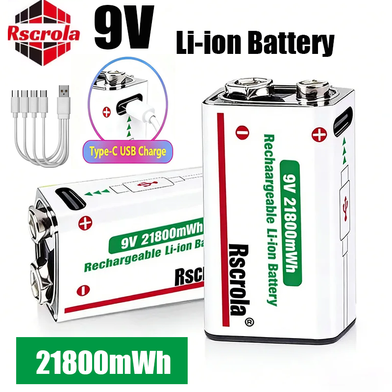 Baterai Lithium Ion 9V USB-C D - Smoke Detector Interconnected ulasan dan harga
