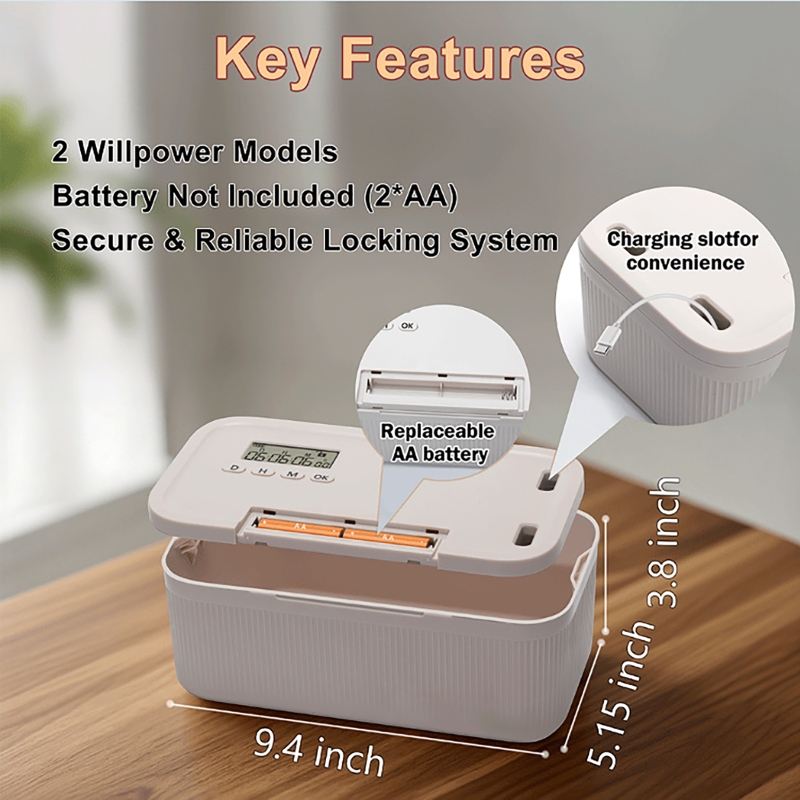 Kotak Pengunci Timer Wadah Ele - Medicine Cabinet Lock ulasan dan harga