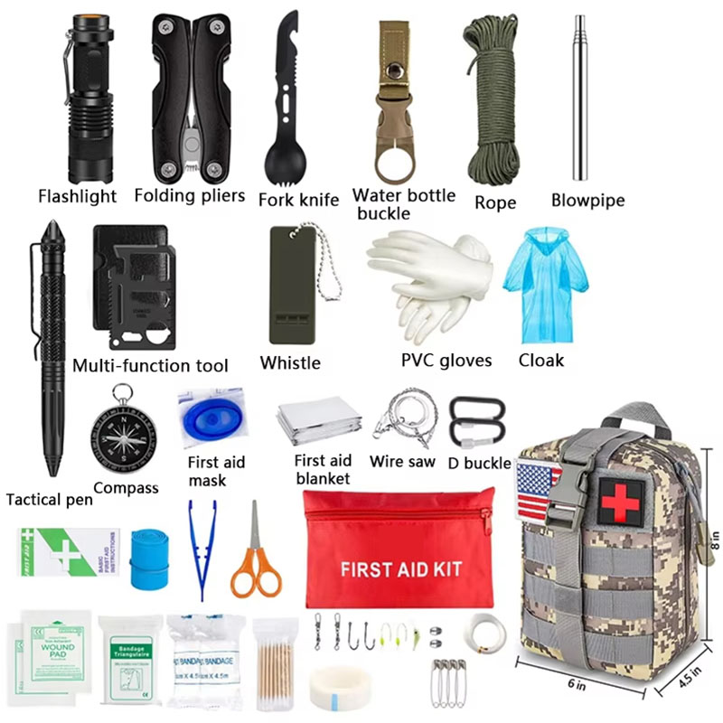 Kit pertolongan pertama bertah - First Aid Bag Kit ulasan dan harga